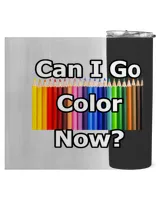 Adult Coloring Book Can I Go Color Now Colored Pencil Women