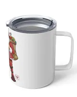 Santa Claus Is Samurai Wine Tumbler (12 oz)