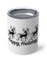 Happy Holidays Reindeer Premium Water Bottle