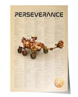 Perseverance Rover Mars Rover Vintage Poster,robots And Space Exploration Poster, Space Wall Art