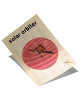 Solar Orbiter Sun Observing Satellite Vintage Poster,satellite And Space Exploration Poster, Space Wall Art