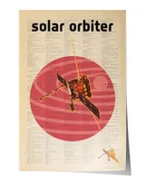 Solar Orbiter Sun Observing Satellite Vintage Poster,satellite And Space Exploration Poster, Space Wall Art