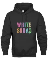 Vintage WHITE SQUAD War Game Winners Wear Team Color Summer