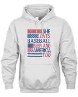 She Loves Baseball Beer And America Too