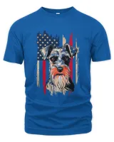Schnauzer American Flag Fishing Gifts For Dad