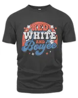 Red White and Boujee Patriotic Rainbow Groovy 4th of July
