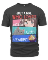 just a girl who loves anime cats ramen lover kawaii otaku