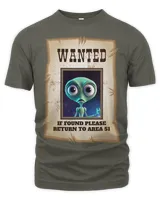 Funny Alien Lover Area 51 Wanted Poster Cowboy
