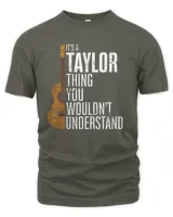 Vintage Taylor Retro It's A Taylor Thing First name 70's Pullover Hoodie