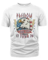 Freedom Tour Born To Be Free 4th Of July 1776 Eagle USA Flag