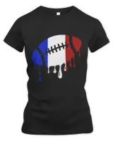 France Team Rugby Ball Player Flag