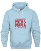 Life Is Better Beer Shirt For Beer Lover With Free Shipping, Great Gift For Fathers Day Unisex Hoodie light-blue 