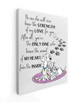 Just you knows my sound heart from the inside Ready To Hang Canvas (16x20 inch) white 16x20in