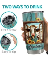 Cow Tumbler 20oz Stainless Steel Full Printed Stainless Steel Tumbler (20oz) white 20oz