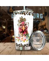 I Never Dreamed I'd Grow Up To Be A Crazy Chicken Lady Full Printed Stainless Steel Tumbler (20oz) white 20oz