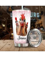 Custom Name I Might Look Like I'm Listening To You Chicken Full Printed Stainless Steel Tumbler (20oz) white 20oz