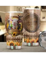 Work Hard So My Goat Can Have A Better Life Full Printed Stainless Steel Tumbler (20oz) white 20oz