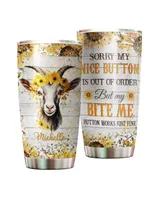 Personalized Sorry My Nice Button Is Out Of Order Goat Full Printed Stainless Steel Tumbler (20oz) white 20oz Personalized Sorry My Nice Button Is Out Of Order Goat Full Printed Stainless Steel Tumbler (20oz) white 20oz