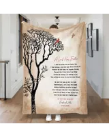 Personalized Name A Limb Has Fallen Memory Memorial Sherpa Fleece Blanket FBL113 Cozy Plush Fleece Blanket white 30x40in