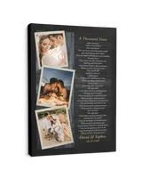 Personalized Custom Song Lyrics On Picture Photo Canvas CS73 Ready To Hang Portrait Canvas white 11x14in