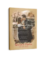 Personalized Custom Song Lyrics Picture Photo Prints Canvas CS194 Ready To Hang Portrait Canvas white 11x14in