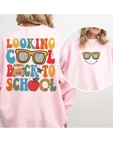 Looking cool back to school shirt Unisex Sweatshirt white s
