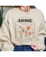 Abide John 15:4 shirt Unisex Sweatshirt white s