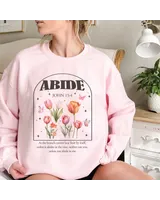Abide John 15:4 shirt Unisex Sweatshirt white s
