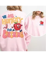 We are hungry for learning shirt Unisex Sweatshirt white s