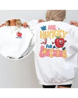 We are hungry for learning shirt Unisex Sweatshirt white s