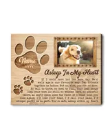Personalized Custom Dog Pet Memorial Canvas DC149 Ready To Hang Landscape Canvas white 14x11in