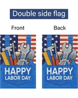 Happy Labor Day Garden Flag