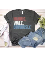 Kamala Harris Obviously Shirt SH70 Unisex Standard T-Shirt black s