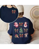 Coquette Christmas Crewneck Sweatshirt, Retro Christmas Sweatshirt, Coquette Christmas Shirt, Christmas Gift, Tis the Season Christmas Shirt Unisex Sweatshirt white s