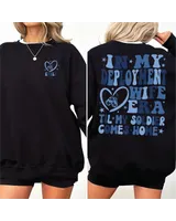 In My Deployment Wife Era Sweatshirt, Proud Military Wife Sweatshirt, Valentines Day Shirt For Wife, Military Wife Shirt, Military Wife Gift Unisex Sweatshirt white s