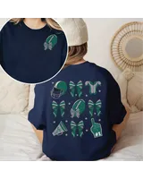 Football Coquette, Coquette Shirt, Football Team Shirt, Game Day, Touchdown Season, Sports Shirt, Sport Gift, Sport Lover, Football Lover Unisex Sweatshirt white s