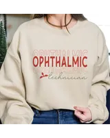 Ophthalmic Technician Sweatshirt, Optometry Sweatshirt, Optometrist Shirt, Birthday Gift For Optometrist, Optician Shirt, Eye Doctor Shirt Unisex Sweatshirt white s