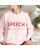 Speech Language Therapist Shirt, Speech Therapist Shirt, Speech Language Pathologist Gift, SLP Shirt, SLPA Shirt Unisex Sweatshirt white s