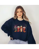 Spooky Milk Tea Latte Coffee Halloween Sweatshirt, Spooky Boba Shirt, Latte Shirt, Coffee Shirt, Witch Shirt, Halloween Gift For Boba Lover Unisex Sweatshirt white s