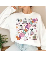 Speech Language Pathology Halloween Sweatshirt, Speech Language Therapy Shirt, SLP Shirt, Halloween Gift For SLP, Language Pathology Shirt Unisex Sweatshirt white s