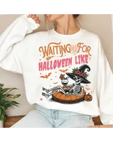 Funny Halloween Sweatshirt, Funny Skeletons, Dead Inside Halloween Sweatshirt, Black Halloween Shirt, Funny Halloween, Cute Halloween Gift Unisex Sweatshirt white s
