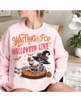 Funny Halloween Sweatshirt, Funny Skeletons, Dead Inside Halloween Sweatshirt, Black Halloween Shirt, Funny Halloween, Cute Halloween Gift Unisex Sweatshirt white s