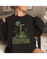 Proud Army Girlfriend Sweatshirt, In My Army Girlfriend Era Sweatshirt, Valentines Day Shirt For Military Girlfriend, Army Girlfriend Shirt Unisex Sweatshirt white s