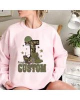 Proud Army Girlfriend Sweatshirt, In My Army Girlfriend Era Sweatshirt, Valentines Day Shirt For Military Girlfriend, Army Girlfriend Shirt Unisex Sweatshirt white s