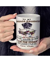 Mom To Daughter White Mug 15oz white 15oz
