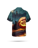 Baseball Halloween Shirts- Hawaiian Shirts AOP Hawaiian Shirt with Pocket 2 white s