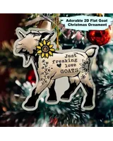 Adorable 2D Flat Goat Acrylic Ornament - Gift For Farm , Ornament Decor , Birthday Gift