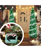 Black Cat On Sofa Arcylic Ornament - Gift For Christmas , Ornament Decor