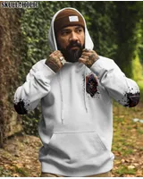 NOT EVERYONE LIKES ME SKULL REAPER - All Over Print , Skull Drawing, Skull Art, Skull Tattoos AOP Unisex Standard Hoodie 2 white s