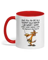 Don't Piss Me Off I'm A Grumpy Old Woman Horse - HM111109